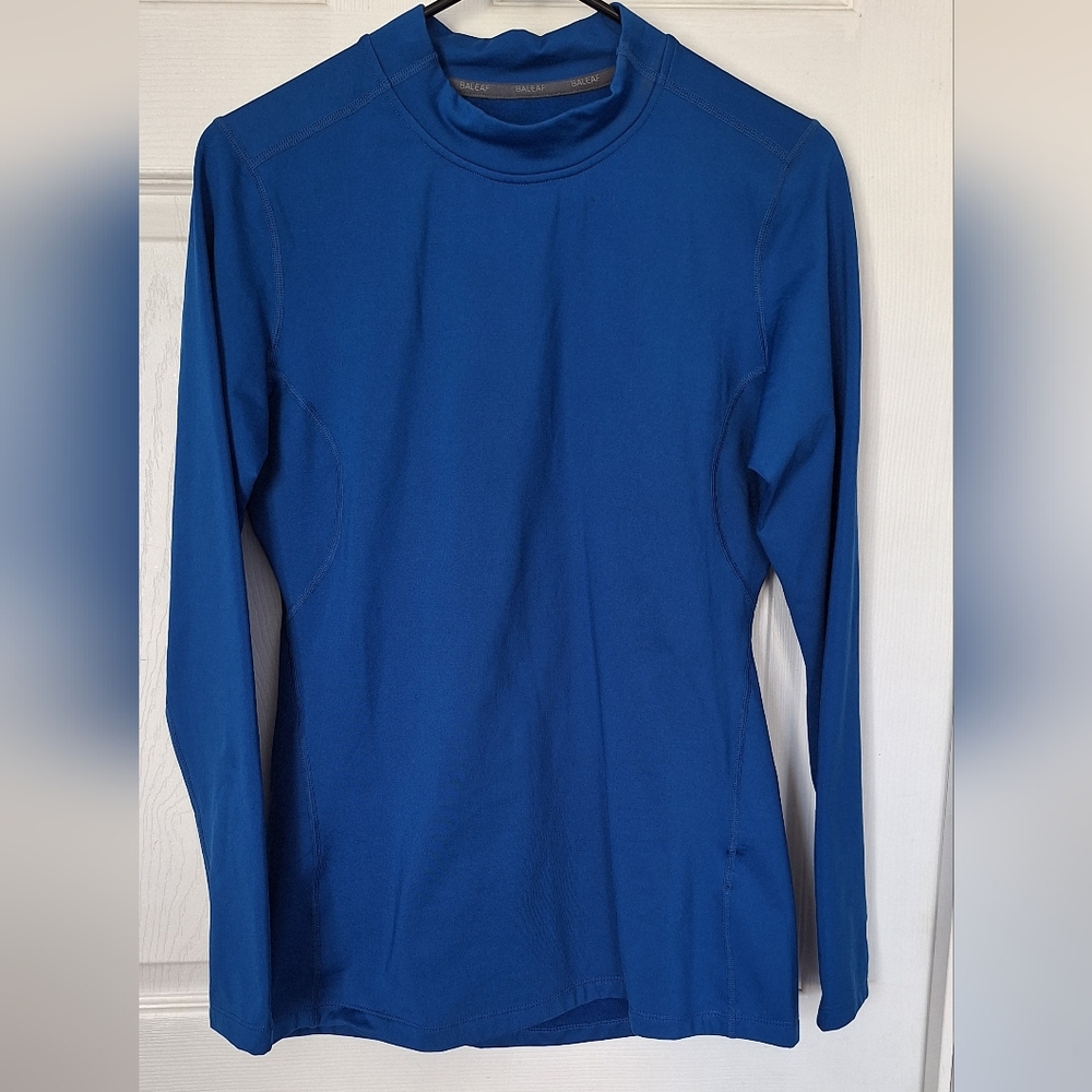 BALEAF Royal Blue Long Sleeve Athletic Top Workout Shirt Size Medium